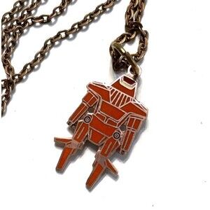 Disneys Black Hole Maximillian Necklace Evil Robot 18” Copper Tone